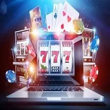 Live casino blackjack table with dealer