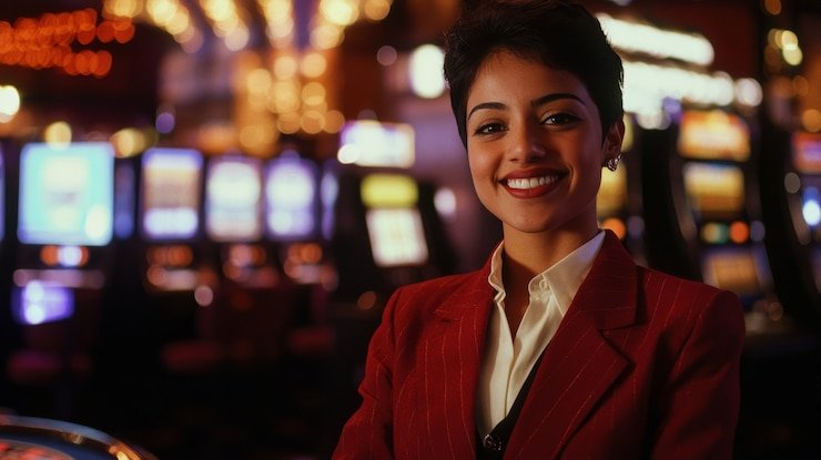 Dealer's hand showing two cards in Lightning Baccarat
